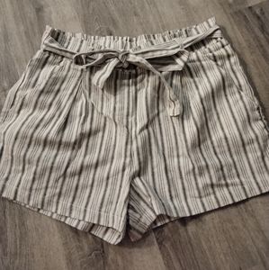 High Waisted Striped Shorts